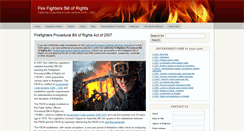 Desktop Screenshot of firefightersbillofrights.com