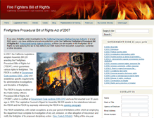 Tablet Screenshot of firefightersbillofrights.com